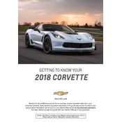 Chevrolet Corvette 2018 manual cover