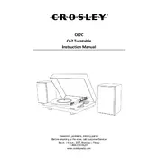 Crosley C62 Turntable manual cover