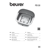 Beurer FB 30 Foot Spa manual cover