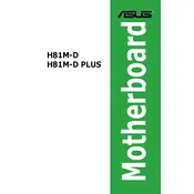 ASUS H81M-D Motherboard manual cover