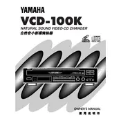 Yamaha VCD-100K Disc Player manual cover