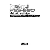 Yamaha PSS-580 Keyboard manual cover