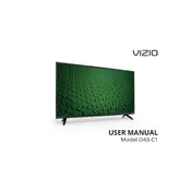 Vizio D43-C1 TV manual cover