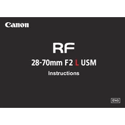 Canon RF 28-70mm F2 L USM manual cover