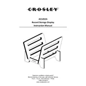 Crosley AC1052A Storage manual cover