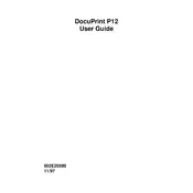 Xerox DocuPrint P12 Printer manual cover