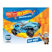 Mega Construx Mattel Hot Wheels Rip Rod GYG37 Construction Set manual cover