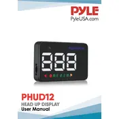 Pyle PHUD12 HUD Screen manual cover