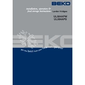 Beko UL584APS manual cover