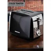 Daewoo 2 Slice Toaster SDA1776 Toaster manual cover