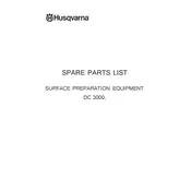 Husqvarna DC 3000 Dust Collector manual cover