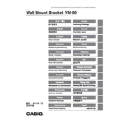 Casio YM-80 Bracket manual cover