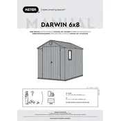 Keter Darwin 6x8 Shed manual cover