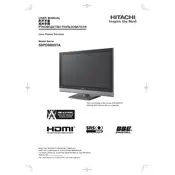 Hitachi 50PD9800TA Television manual cover