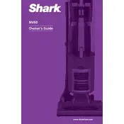 Shark NV60 Vacuum manual cover