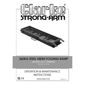 Clarke 7610198 CFSR360 360KG Steel Mesh Folding Ramp manual cover