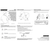 Shure SCL2 Earphones manual cover