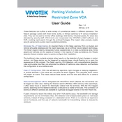 Vivotek Parking Violation Detection Software manual cover