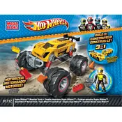 Mega Bloks Mattel Hot Wheels Super Blitzen DBJ47 Construction Set manual cover