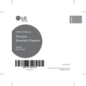 LG PK7 PK7.WDUSALLK Speaker manual cover