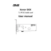 ASUS Xonar DSX Sound Card manual cover