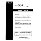 Roland PT-3100 manual cover