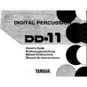 Yamaha DD-11 Percussion manual cover