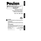 Poulan Pro 2775 Chainsaw manual cover