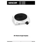 Sencor SCP 1503WH Hotplate manual cover