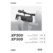 Canon XF300 manual cover