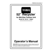 Toro 52-inch 30154 Mower manual cover