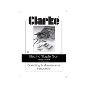 Clarke 3110290 CESG4 Electric Staple Gun manual cover