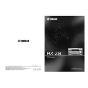 Yamaha RX-Z9 Receiver manual cover