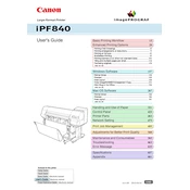 Canon imagePROGRAF iPF840 manual cover