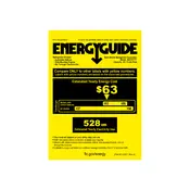 Kenmore 41133 106.4115 Refrigerator manual cover