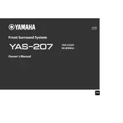 Yamaha YAS-207 Soundbar manual cover