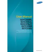 Samsung S24C230BL Monitor manual cover