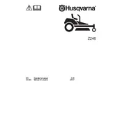 Husqvarna Z246 Lawn Mower manual cover