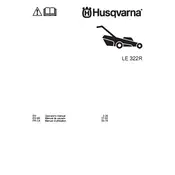 Husqvarna LE 322R Lawn Mower manual cover