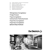 De Dietrich DKD845S Refrigerator manual cover