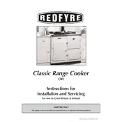 AGA Redfyre Classic Range Oil Cooker manual cover