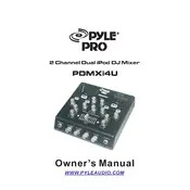 Pyle PDMXI4U Mixer manual cover