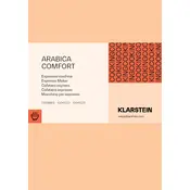 Klarstein ARABICA COMFORT 10035655 Espresso Maker manual cover