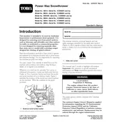 Toro Power Max 726OE 38614 Snow Thrower manual cover