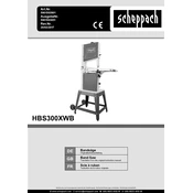 Scheppach HBS300XWB 5901503901 Saw manual cover