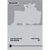 Sencor SSS 6500N Speaker manual cover