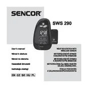 Sencor SWS 290 Weather Station manual cover