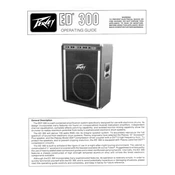 Peavey ED 300 Amplifier manual cover