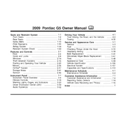 Pontiac G5 2009 manual cover