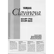 Yamaha Clavinova CVP-50 Piano manual cover